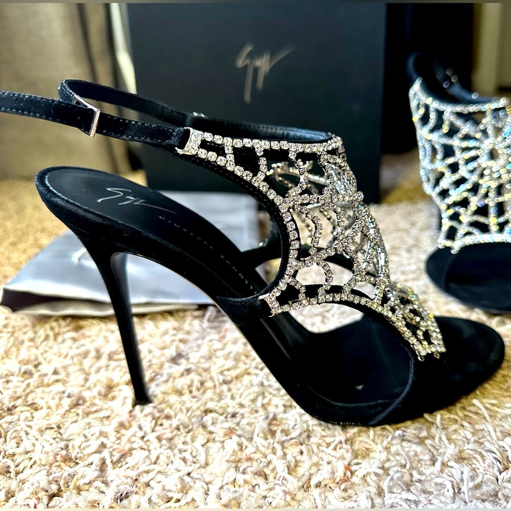 Giuseppe Zanotti 39.5 Rhinestone Stilletto Heel One of a Kind!!
